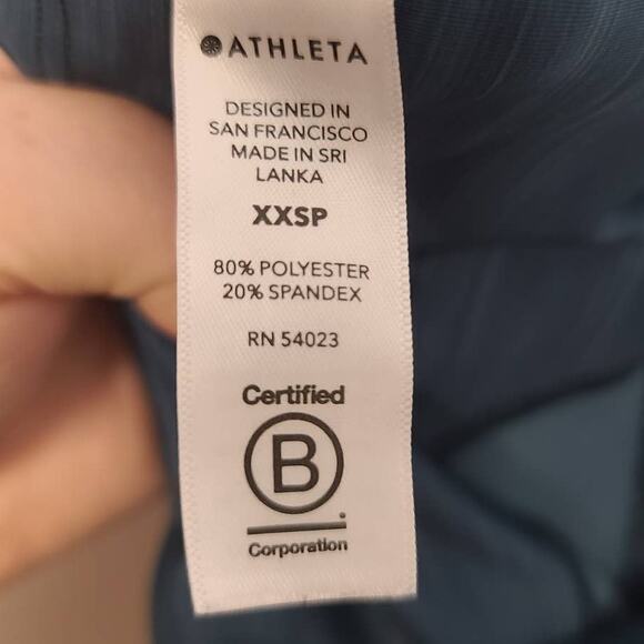 Athleta Ultimate Stash Pocket 7/8 Tight Teal Green Size XXSP - Picture 5 of 5